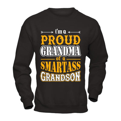 I'm A Proud Grandma Of A Smartass Grandson T-Shirt & Hoodie | Teecentury.com