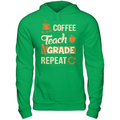 Coffee Teach Grade Repeat T-Shirt & Hoodie | Teecentury.com
