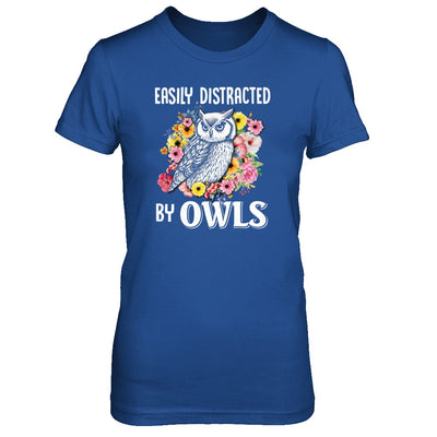 Easily Distracted By Owls T-Shirt & Tank Top | Teecentury.com