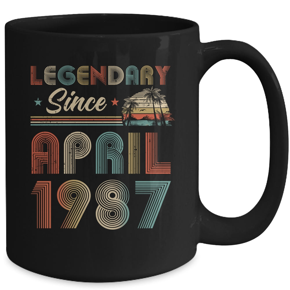 35th Birthday 35 Years Old Legendary Since April 1987 Mug Coffee Mug | Teecentury.com