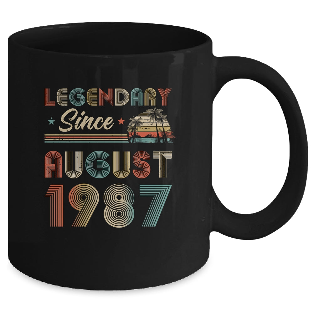 35th Birthday 35 Years Old Legendary Since August 1987 Mug Coffee Mug | Teecentury.com