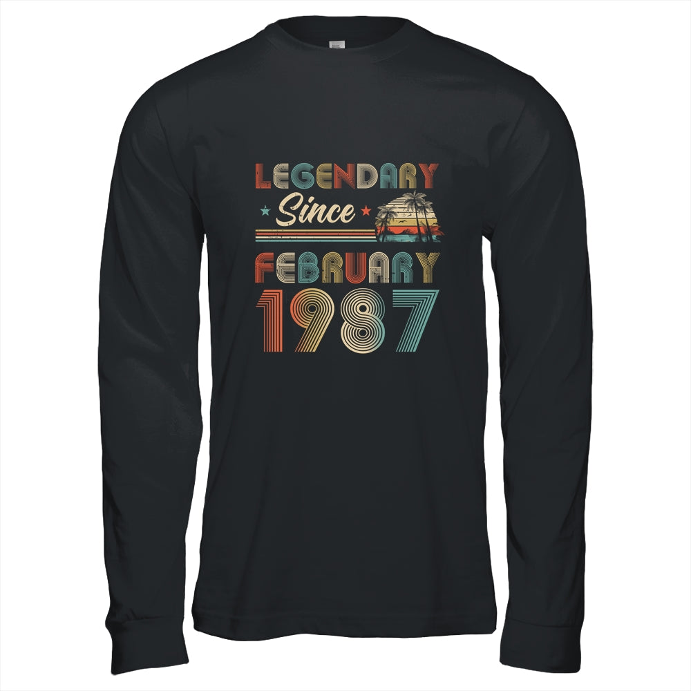 35th Birthday 35 Years Old Legendary Since February 1987 T-Shirt & Hoodie | Teecentury.com
