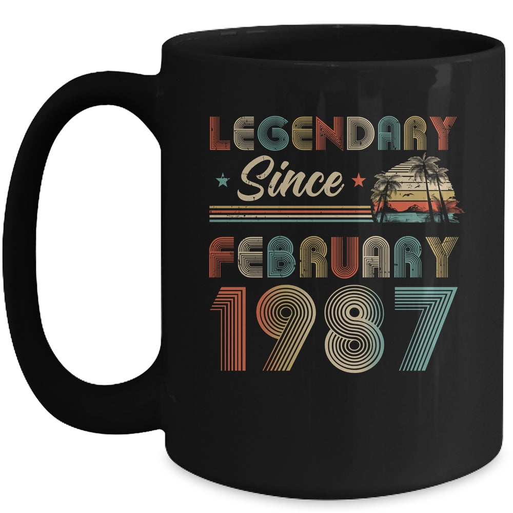 35th Birthday 35 Years Old Legendary Since February 1987 Mug Coffee Mug | Teecentury.com
