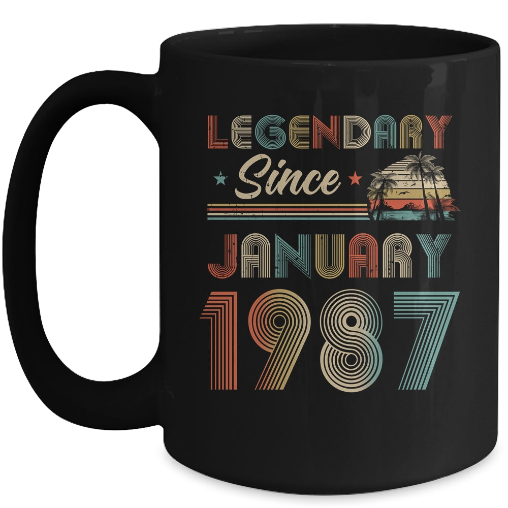 35th Birthday 35 Years Old Legendary Since January 1987 Mug Coffee Mug | Teecentury.com