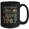 35th Birthday 35 Years Old Legendary Since June 1987 Mug Coffee Mug | Teecentury.com
