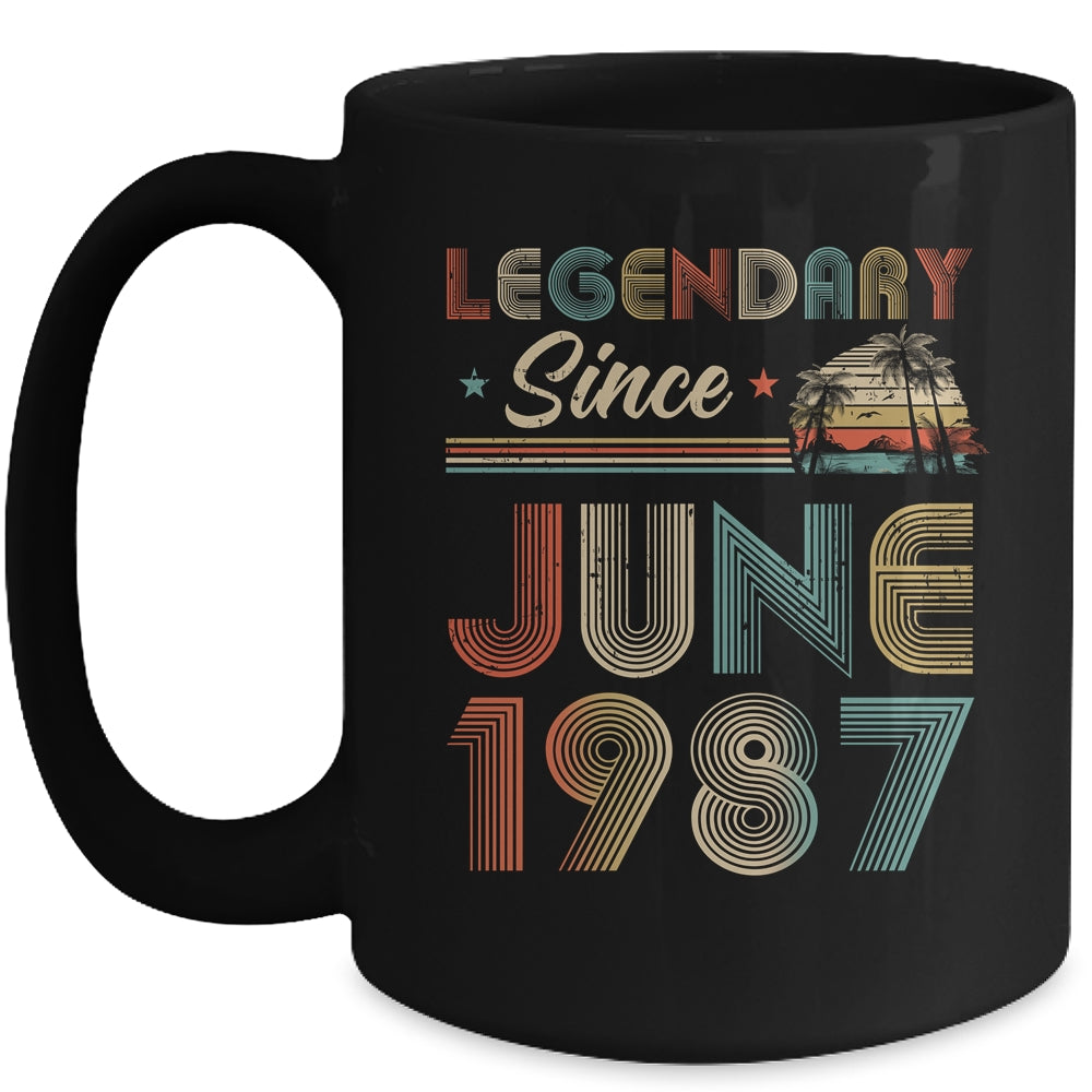 35th Birthday 35 Years Old Legendary Since June 1987 Mug Coffee Mug | Teecentury.com