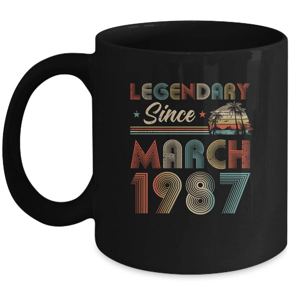 35th Birthday 35 Years Old Legendary Since March 1987 Mug Coffee Mug | Teecentury.com