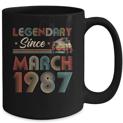 35th Birthday 35 Years Old Legendary Since March 1987 Mug Coffee Mug | Teecentury.com