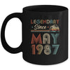 35th Birthday 35 Years Old Legendary Since May 1987 Mug Coffee Mug | Teecentury.com