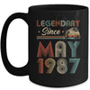 35th Birthday 35 Years Old Legendary Since May 1987 Mug Coffee Mug | Teecentury.com