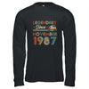 35th Birthday 35 Years Old Legendary Since November 1987 T-Shirt & Hoodie | Teecentury.com