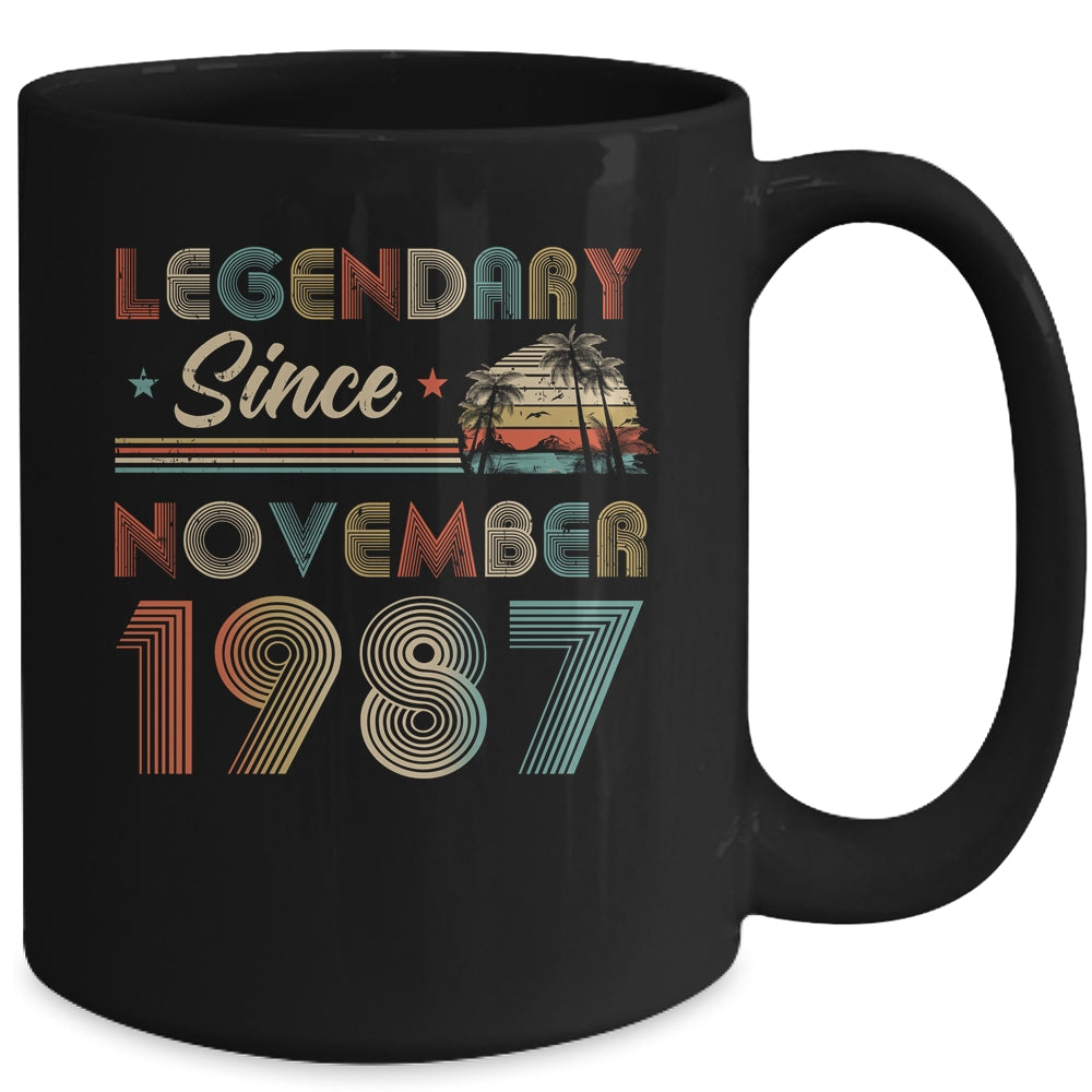 35th Birthday 35 Years Old Legendary Since November 1987 Mug Coffee Mug | Teecentury.com