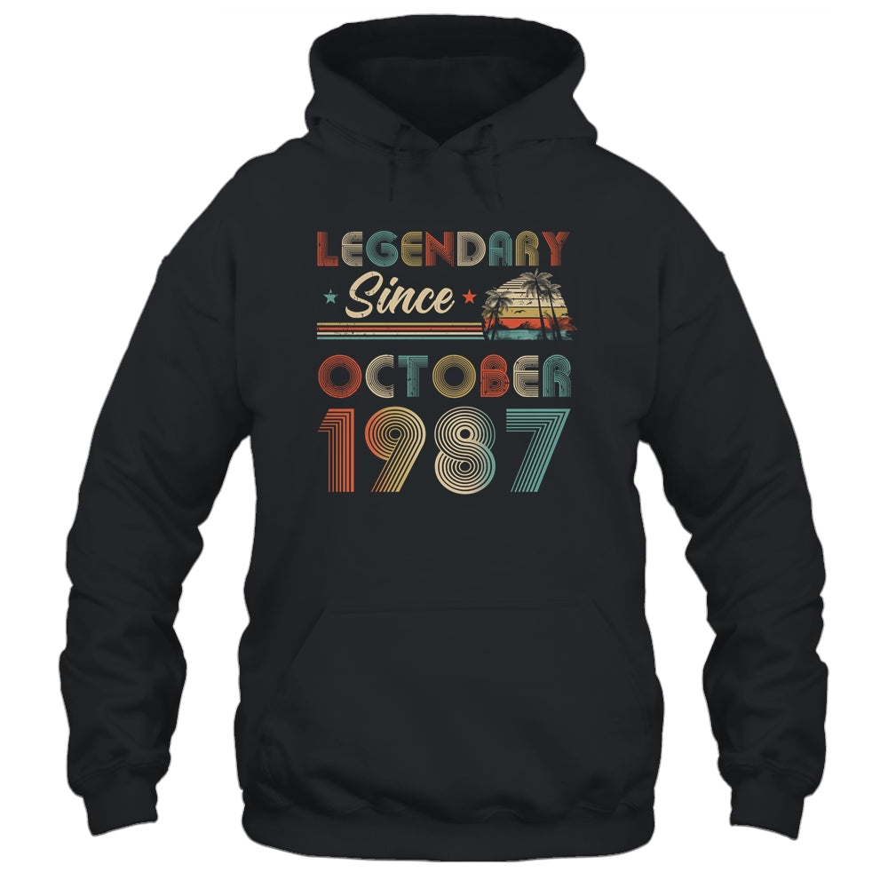 35th Birthday 35 Years Old Legendary Since October 1987 T-Shirt & Hoodie | Teecentury.com