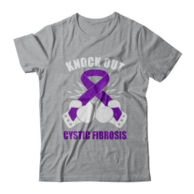 Boxing Knock Out Cystic Fibrosis Awareness Support T-Shirt & Hoodie | Teecentury.com