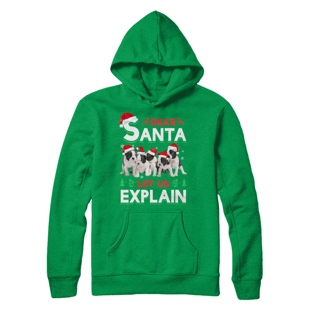 Dear Santa Funny Pit bull Puppies Christmas Gift T-Shirt & Hoodie | Teecentury.com