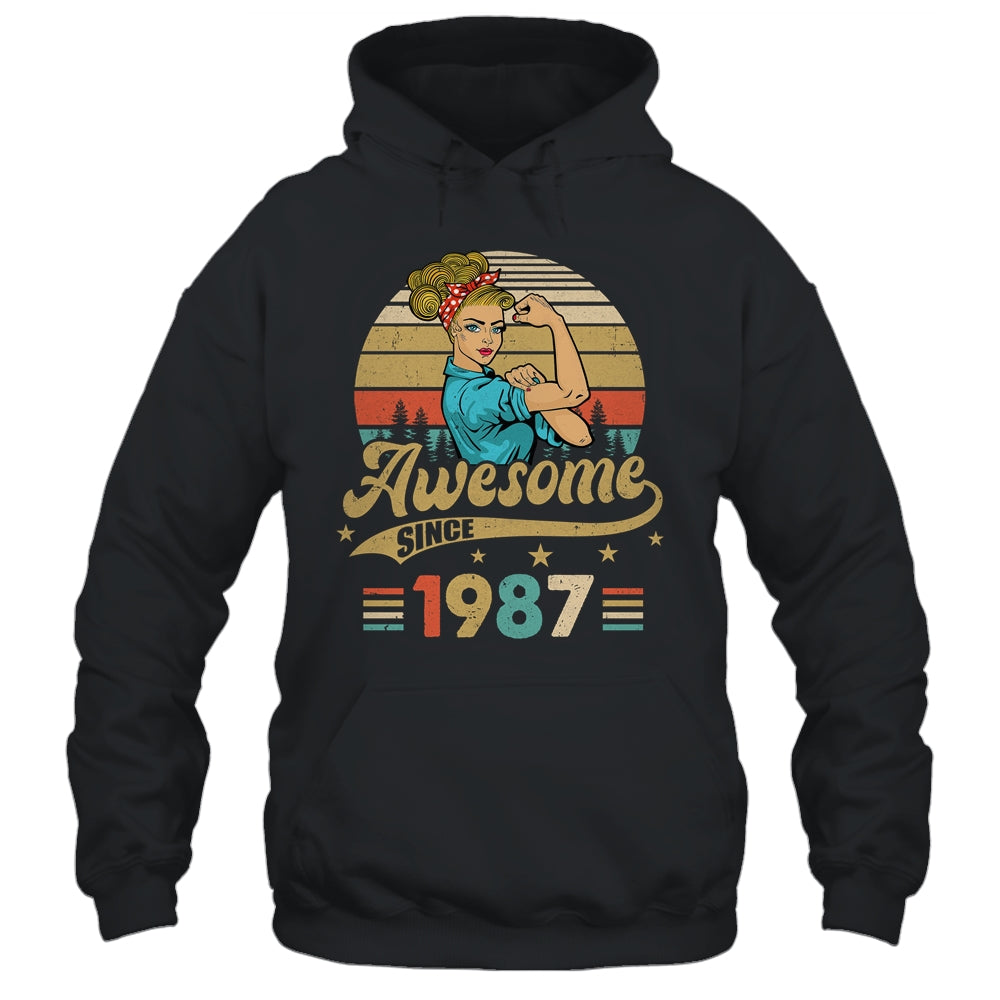 38th Year Old Awesome Since 1987 38th Birthday Women Shirt