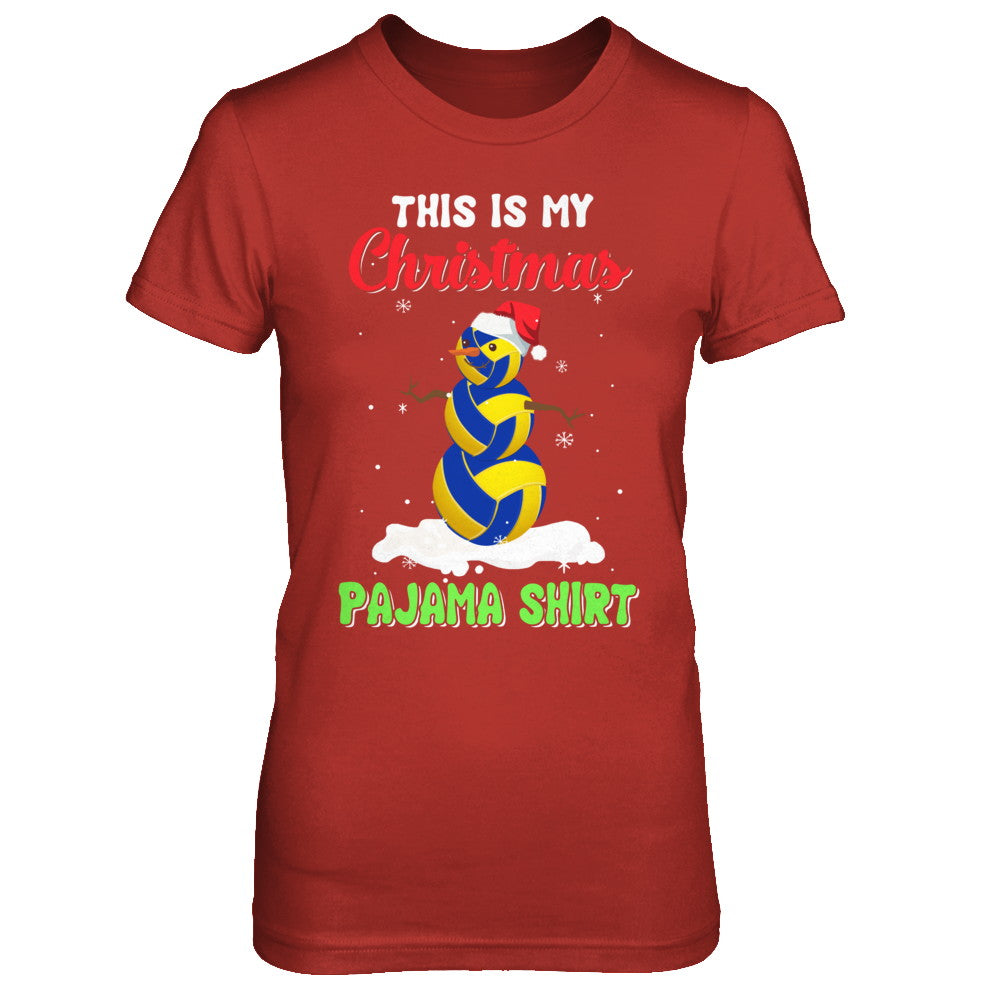 This Is My Christmas Pajama Xmas Snowman Volleyball T-Shirt & Sweatshirt | Teecentury.com