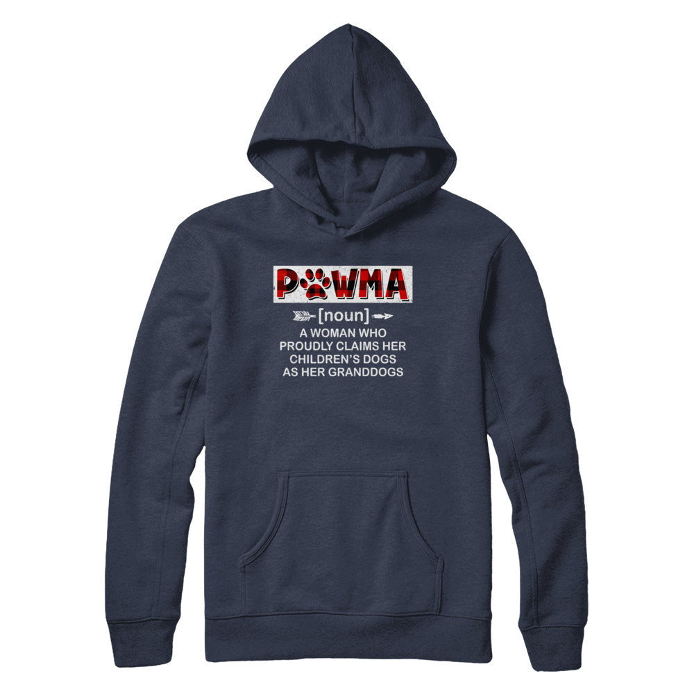 Pawma Buffalo Plaid Mom Proudly Claims Her Children's Dogs T-Shirt & Hoodie | Teecentury.com