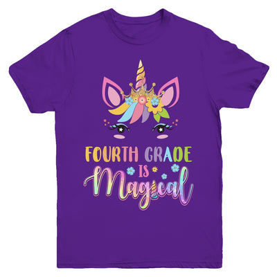 Fourth Grade is magical Unicorn Back to School 4th Grade Youth Youth Shirt | Teecentury.com