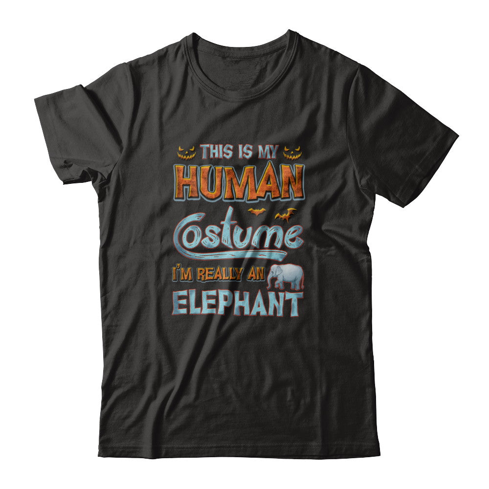 Elephant Halloween My Human Costume I'm Really An Elephant T-Shirt & Tank Top | Teecentury.com