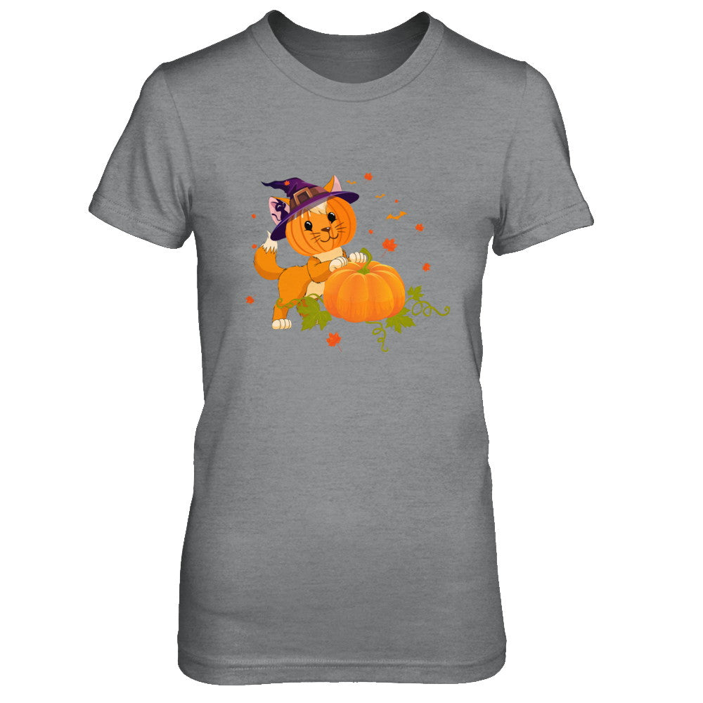 Funny Halloween Cat Pumpkin Costume T-Shirt & Hoodie | Teecentury.com