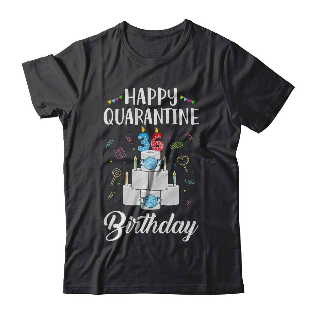 36th Birthday Gift Idea 1986 Happy Quarantine Birthday T-Shirt & Tank Top | Teecentury.com