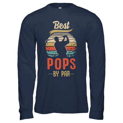 Vintage Best Pops By Par Fathers Day Funny Golf Gift T-Shirt & Hoodie | Teecentury.com