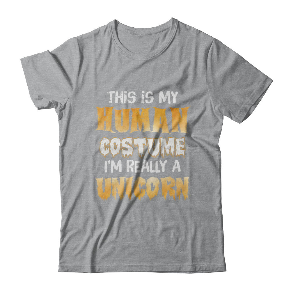 This Is My Human Costume Unicorn Halloween T-Shirt & Hoodie | Teecentury.com