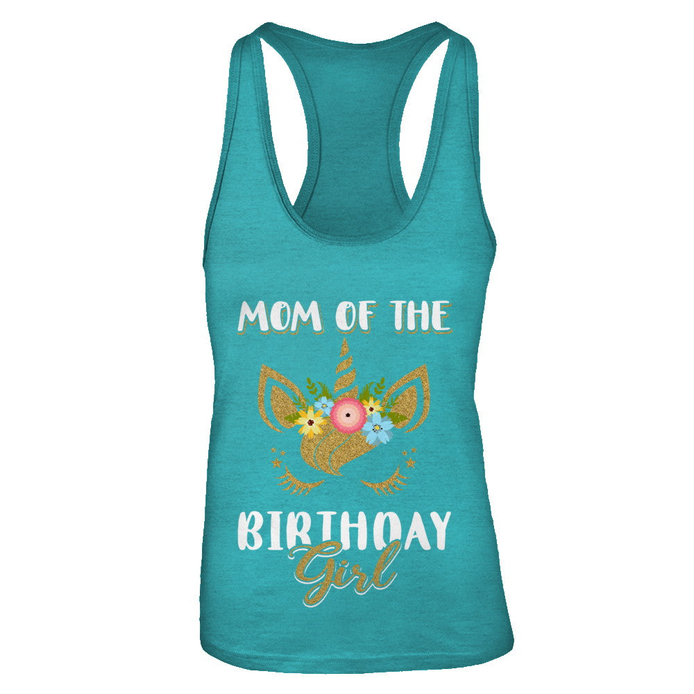 Cute Unicorn Mom Of The Birthday Girl T-Shirt & Tank Top | Teecentury.com