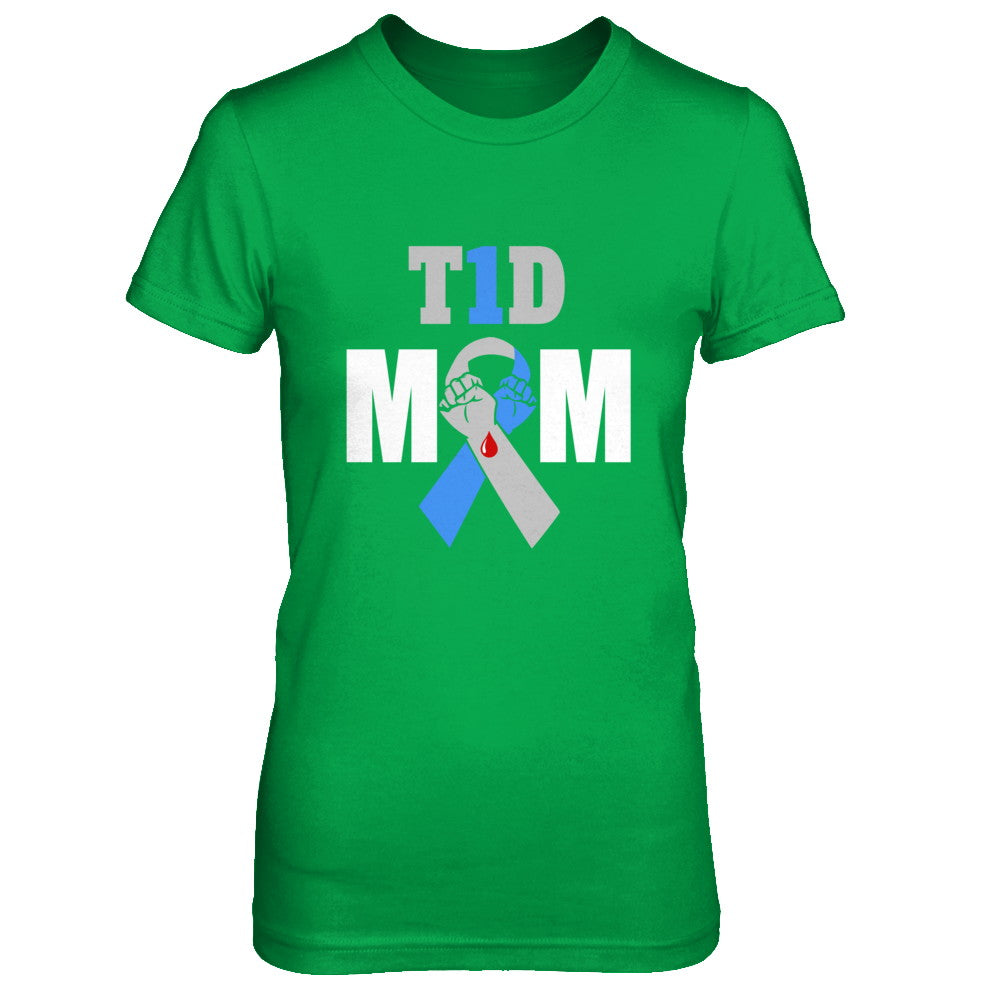 Diabetes awareness T1D Proud Type 1 Diabetes Mom T-Shirt & Hoodie | Teecentury.com