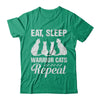 Eat Sleep Warrior Cats Repeat Funny Cat Mom Gifts T-Shirt & Hoodie | Teecentury.com