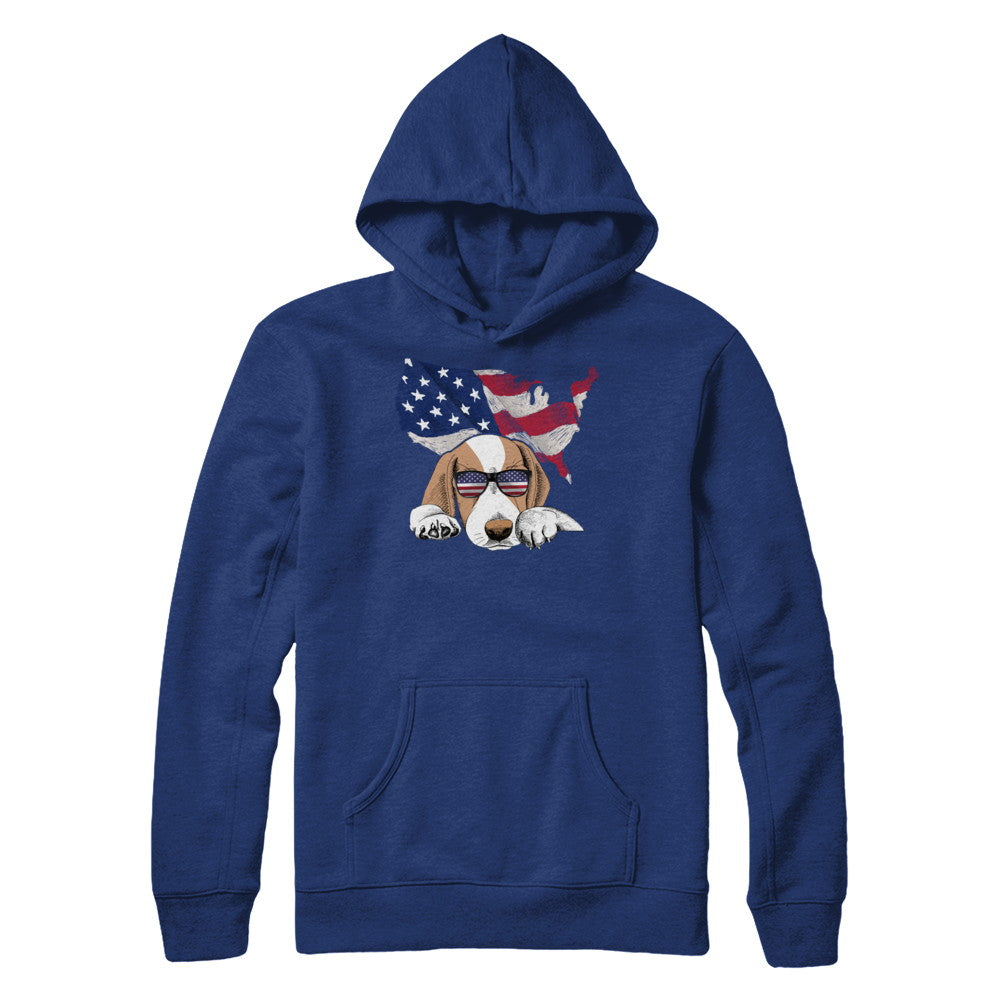 Funny Patriot Beagle Dog 4Th Of July American Flag T-Shirt & Hoodie | Teecentury.com