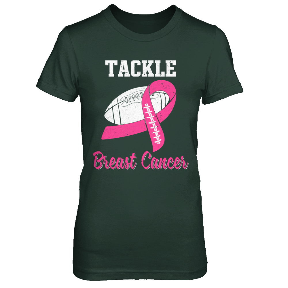 Football Survivor Tackle Pink Breast Cancer Awareness T-Shirt & Hoodie | Teecentury.com