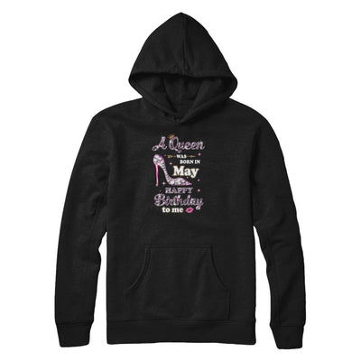 A Queen Was Born In May Happy Birthday To Me Gift T-Shirt & Tank Top | Teecentury.com