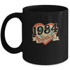 38th Birthday Gifts Classic Retro Heart Vintage 1984 Mug Coffee Mug | Teecentury.com