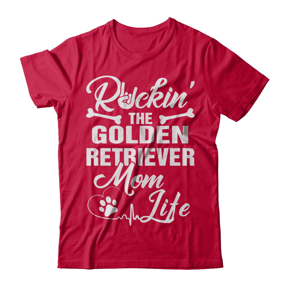 Rockin The Golden Retriever Mom Life Men Style T-Shirt & Hoodie | Teecentury.com