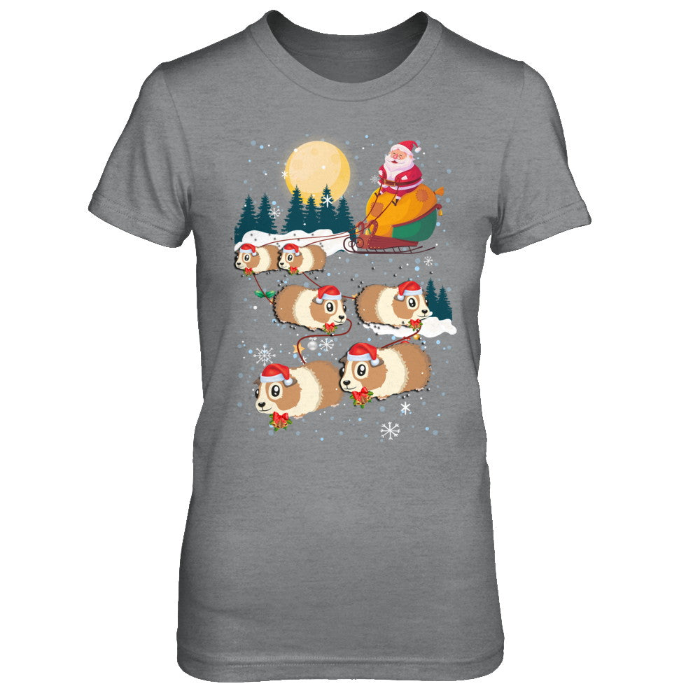 Funny Christmas Guinea Pig Reindeer Lover Santa Gift T-Shirt & Sweatshirt | Teecentury.com