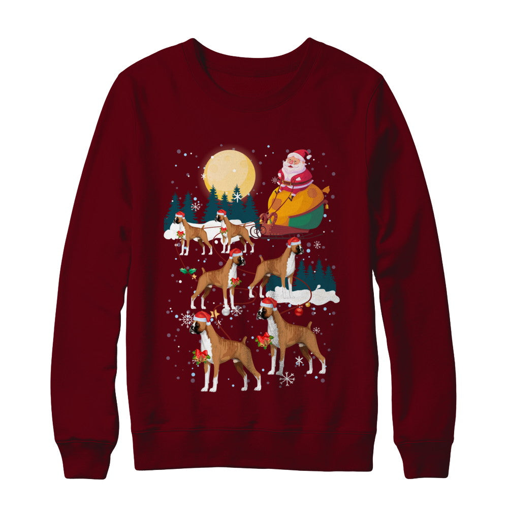 Dog Reindeer Boxer Christmas Gift T-Shirt & Sweatshirt | Teecentury.com