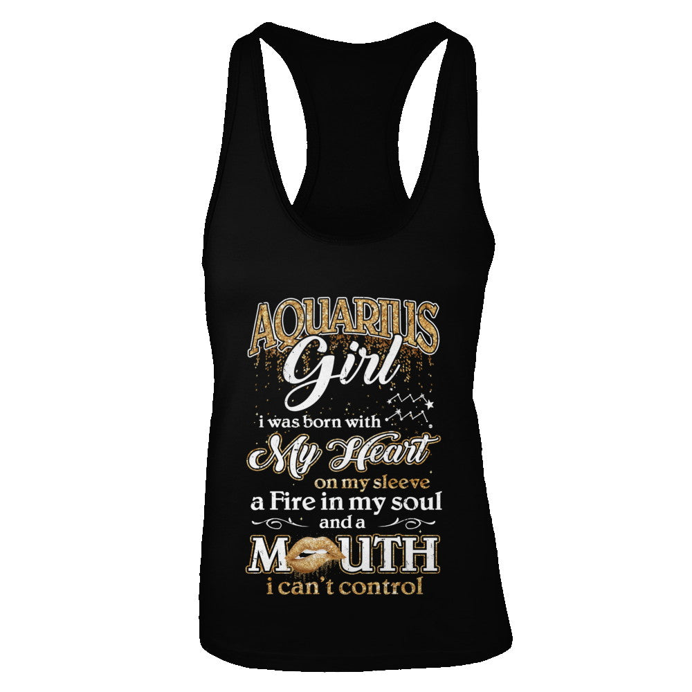 I'm An Aquarius Girl Lipstick January February Funny Zodiac Birthday T-Shirt & Tank Top | Teecentury.com