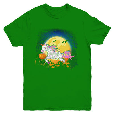 Halloween Pumpkin Unicorn Gift For Kids Girls Youth Youth Shirt | Teecentury.com