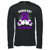 Boxing knock out Fibromyalgia Awareness Support T-Shirt & Hoodie | Teecentury.com