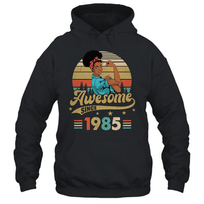 38 Year Old Awesome Since 1985 38th Birthday Black Women Shirt & Tank Top | teecentury