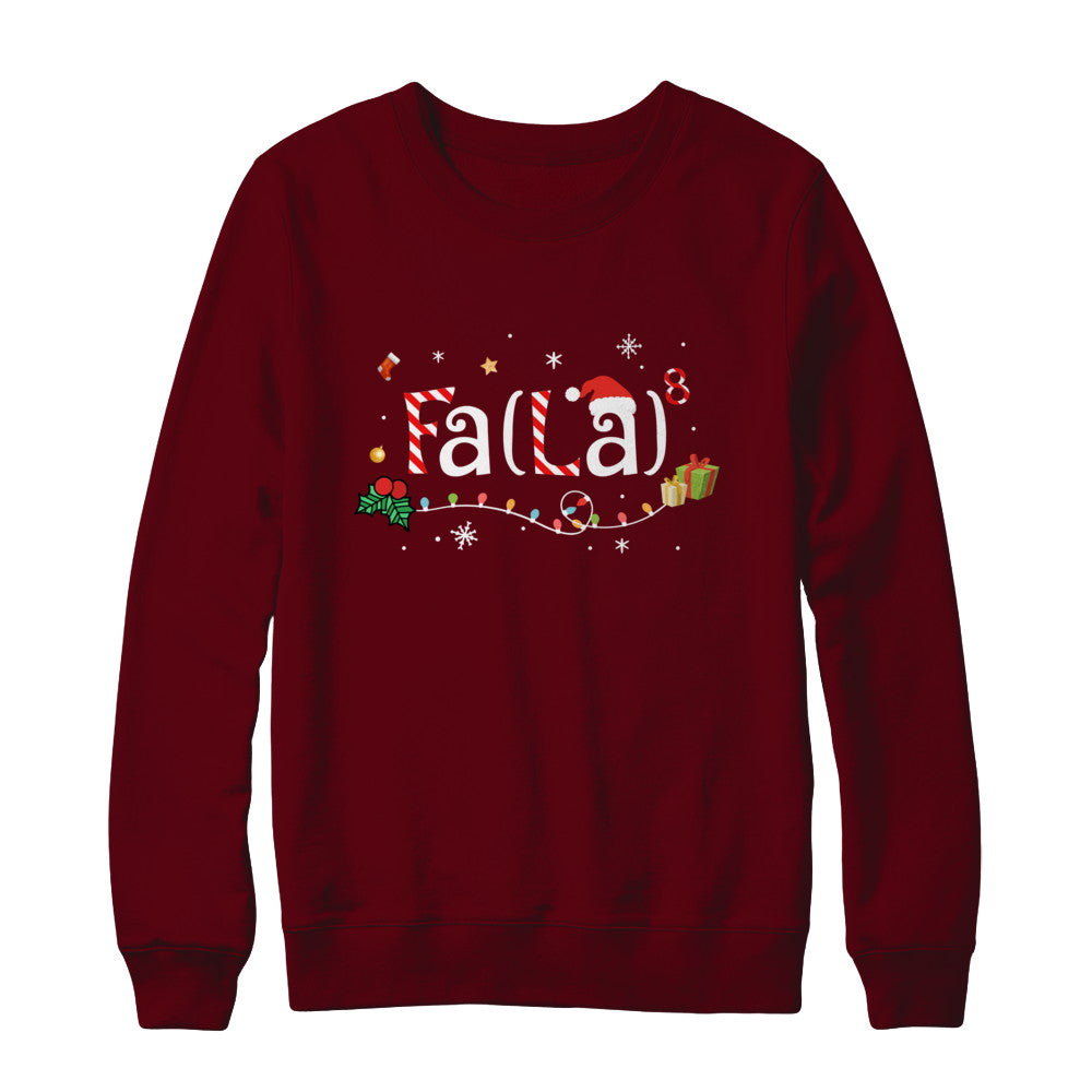 Cute Math Fa La Funny Christmas T-Shirt & Sweatshirt | Teecentury.com
