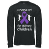 I Purple Up For Month Of The Military Child T-Shirt & Hoodie | Teecentury.com