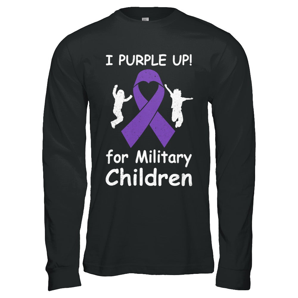 I Purple Up For Month Of The Military Child T-Shirt & Hoodie | Teecentury.com