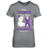 I Am Stronger Than Alzheimer's Awareness Support T-Shirt & Hoodie | Teecentury.com