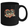 39th Birthday Gifts Classic Retro Heart Vintage 1983 Mug Coffee Mug | Teecentury.com