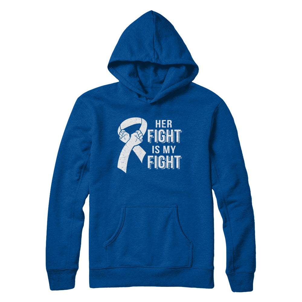 Her Fight Is My Fight Lung Cancer Clear Awareness T-Shirt & Hoodie | Teecentury.com