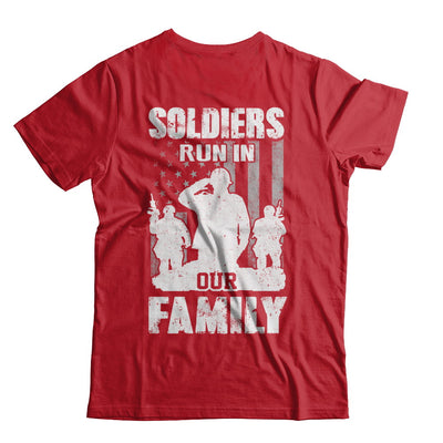 Soldiers Run In Our Family Veteran Dad Son T-Shirt & Hoodie | Teecentury.com