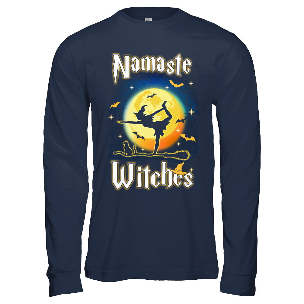 Namaste Witches Yoga Halloween T-Shirt & Hoodie | Teecentury.com
